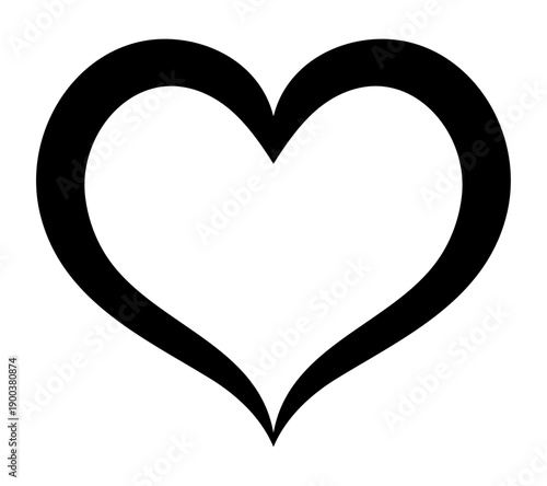 なめらかなハートの輪