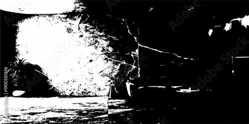 modern paint limestone texture black and white scratch and white light seam home background..
