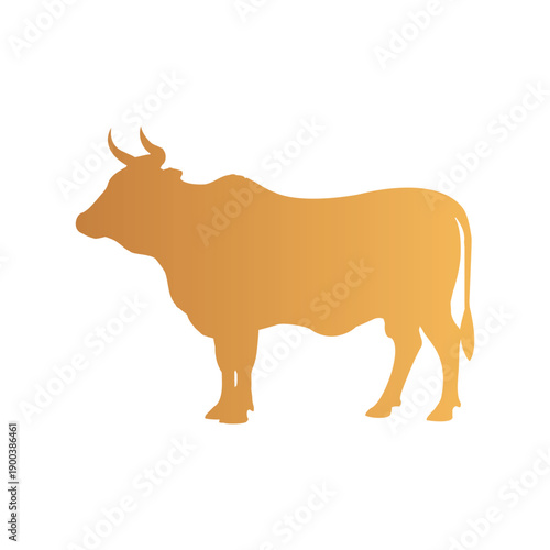 Cow Farm Animal Vector Illustration