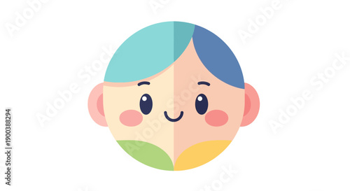 Cute cartoon fruits holding hands, including apple, banana, kiwi, grapes, strawberry, lime, watermelon, and pineapple, on a white background.