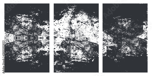 Vintage grunge paper texture. Old worn overlay distressed background. Torn and crumpled pattern for poster or vinyl album cover. Vector illustration of rough, dirty, grainy design