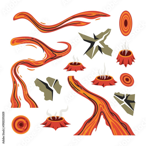 Lava and Volcanic Elements