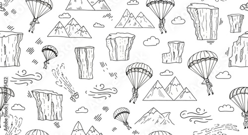 Scenic Illustration Depicting Thrill and Nature