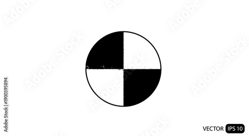 Black and white checkered circle design. Free Download Black and white checkered circle design. - GFXLoad