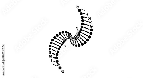 DNA Double Helix Molecular Structure.