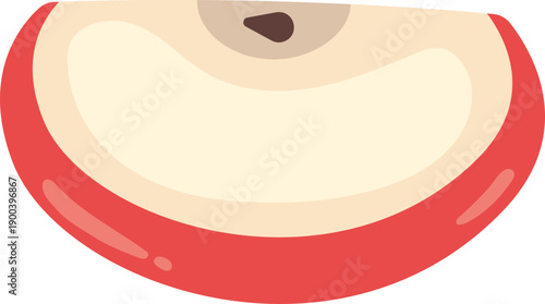 Fresh Natural Fruit Slice Red Apple