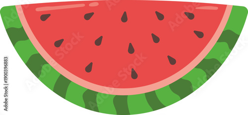 Fresh Juicy Fruit Slice Red Watermelon