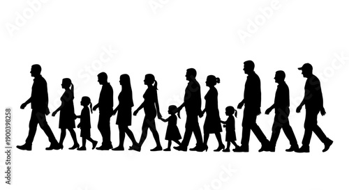 Cute cartoon fruits holding hands, including apple, banana, kiwi, grapes, strawberry, lime, watermelon, and pineapple, on a white background.