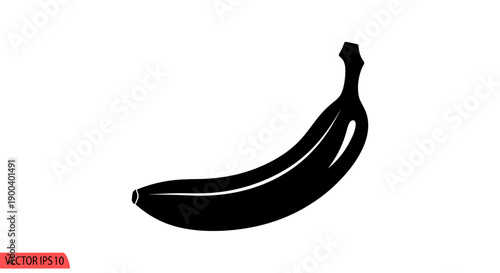 Black banana peel on white background.