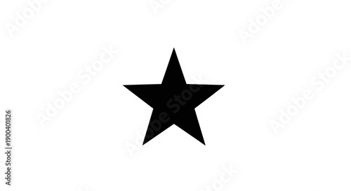 Black star shape symbol icon.