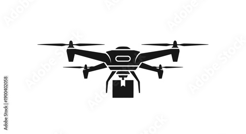 Drone with propellers and camera.