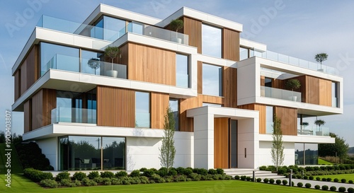 Real Estate Architecture: Exterior Building for Property Sales, Agent Listings, and Architectural Visualization, Home, House