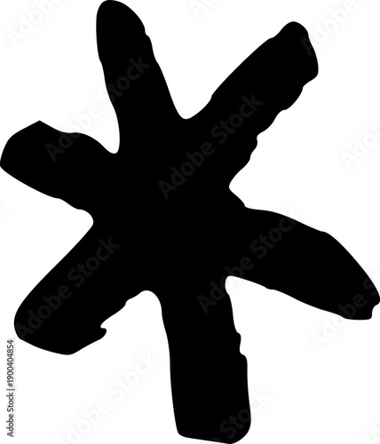 Hand-drawn star icon with sparkles and glitter effects, featuring crayon-style brush strokes and magical celestial doodles in pastel tones for creative designs