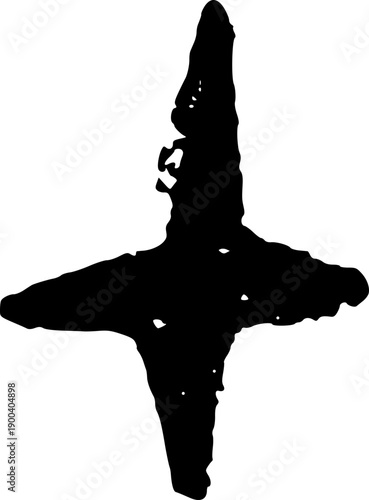 Hand-drawn star icon with sparkles and glitter effects, featuring crayon-style brush strokes and magical celestial doodles in pastel tones for creative designs