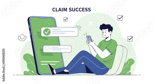 Claim Success Positive Outcome Via Mobile Device Online Confirmation