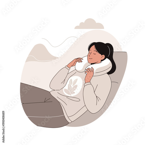 Comfortable Journey Relaxation For Traveler On Long Trips