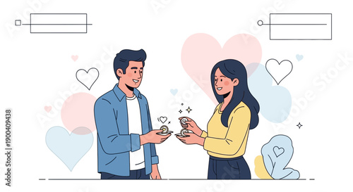 Couple Sharing Sweet Treats With Heartfelt Connection