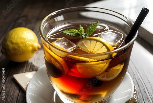 cup of tea with lemon