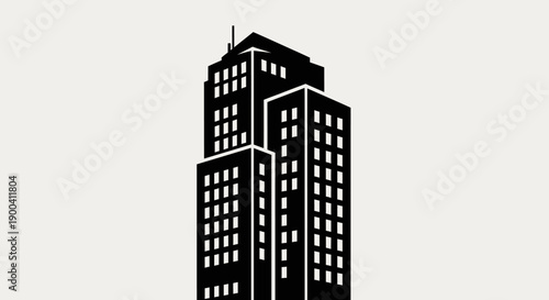 Modern Skyscraper Building Architecture Design.