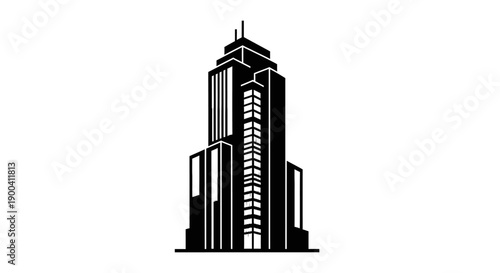 Modern Skyscraper Building Architecture Design.