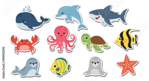 Cute cartoon fruits holding hands, including apple, banana, kiwi, grapes, strawberry, lime, watermelon, and pineapple, on a white background.