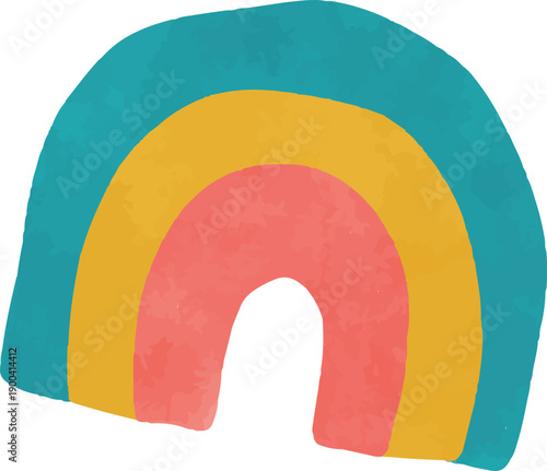 Rainbow hand draw St Patrick Cute Doodle Icons