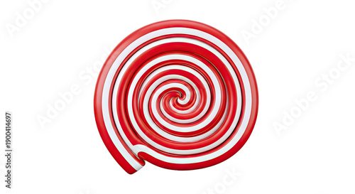 Red and White Swirl Candy