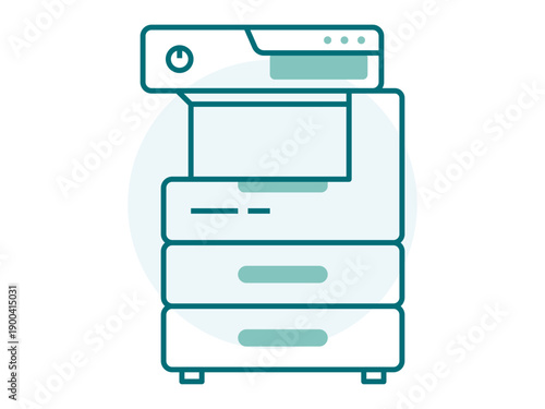 Photocopier machine icon. Office icon design. Simple filled and outline icon. Vector icon.