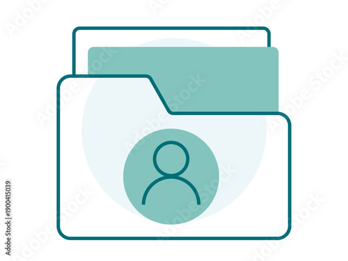 Portfolio icon. Office icon design. Simple filled and outline icon. Vector icon.