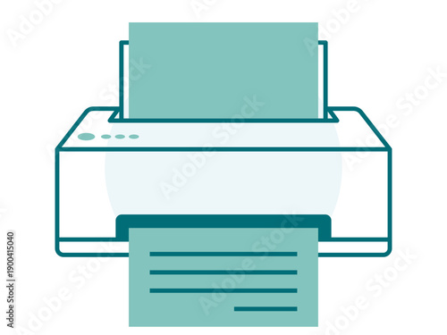 Printer icon. Office icon design. Simple filled and outline icon. Vector icon.