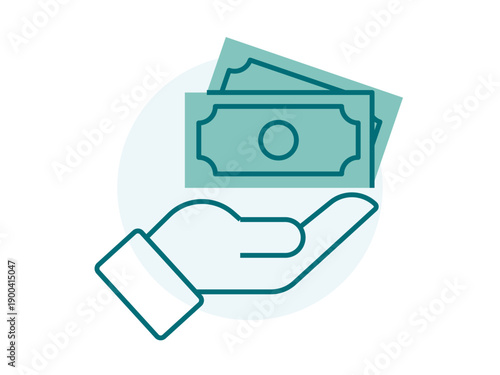 Salary icon. Office icon design. Simple filled and outline icon. Vector icon.