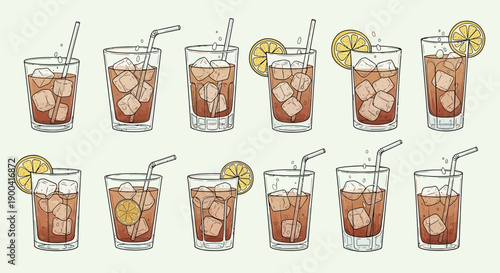 A collection of black and white silhouettes depicting various horse-drawn carriages and individual horses in different poses.