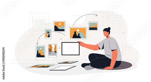 Creative Visual Storytelling And Content Curation Process For Digital Art