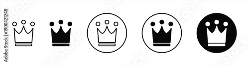 Crown icon logo design. crown sign and symbol