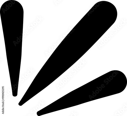 Decorative Abstract Graffiti Grunge Shape Ornament