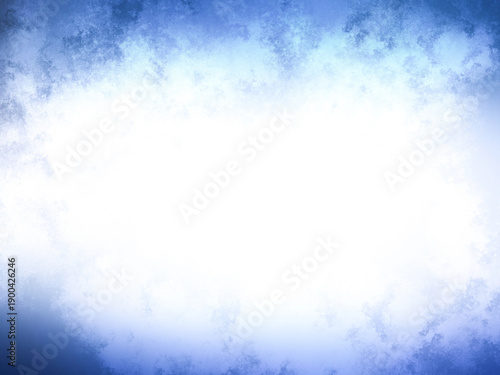 Obraz na plátně Abstrakcyjne niebiesko-białe tło z jasnym centrum i miękką, mglistą teksturą