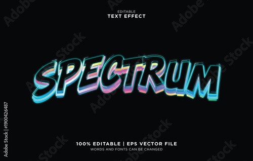 Editable vector text effect for adventure with a blue background and purple gradient