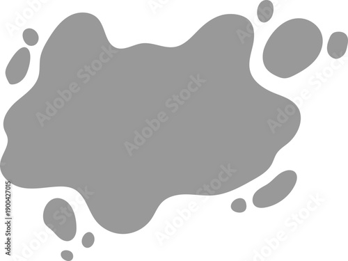 Decorative Abstract Graffiti Spray Paint Grunge Shape Ornament