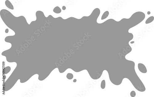 Decorative Abstract Graffiti Spray Paint Grunge Shape Element