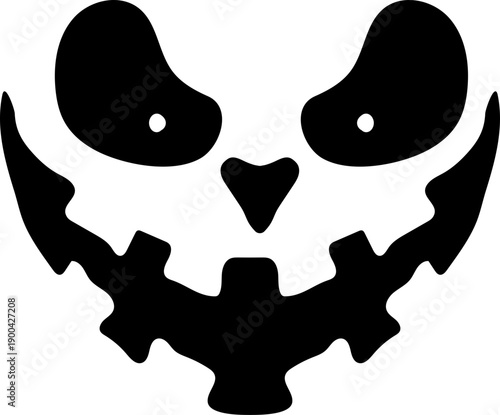 Halloween Scary Pumpkin Jack O Lantern Face