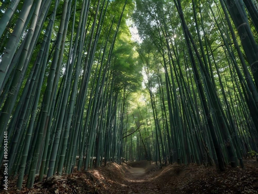 Fototapeta premium green bamboo forest