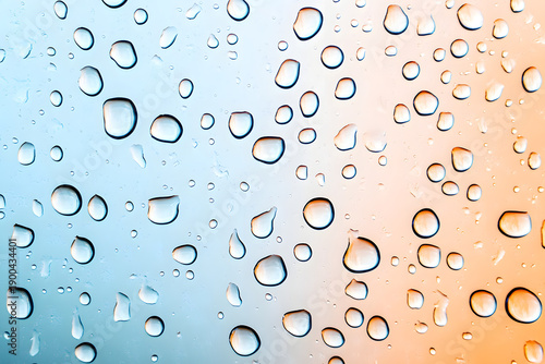water drops on glass