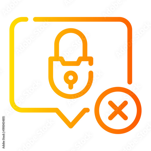 delete gradient icon