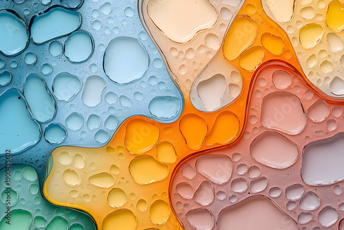 water drops on the glass