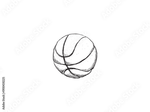 Basketball Sport Ball for Professional Training and Game Illustration