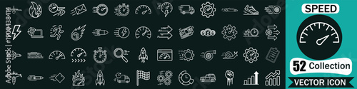 52 Speed and Performance Icon Set