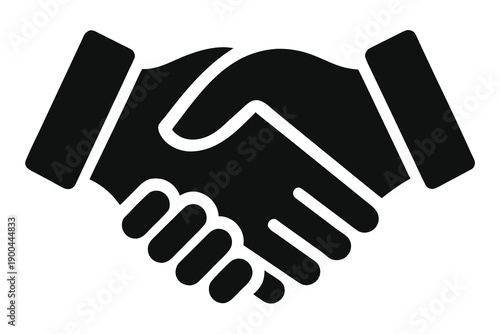 handshake icon vector illustration