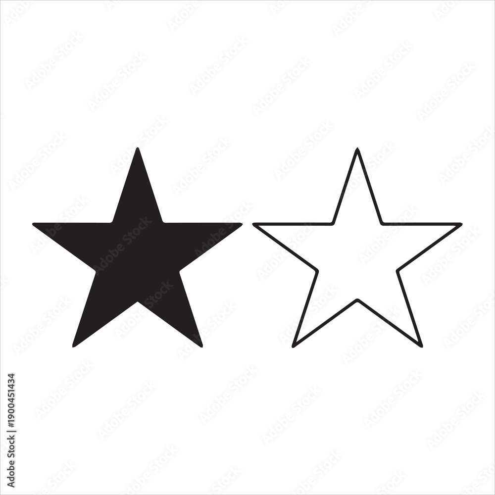 Obraz premium CÔNE ÉTOILE 5 BRANCHES ON WHITE BACKGROUND 