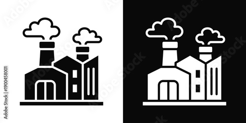 Contaminated Meat Icon White And Black Background Style
