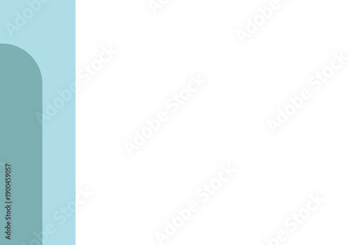Minimalist background with two-tone light blue vertical on a pristine white canvas for Presentation Slides